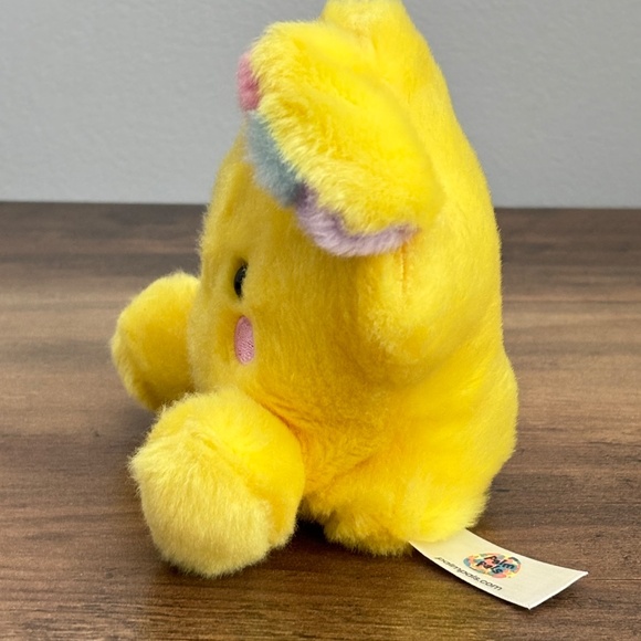 PALM PALS Pisces SHOOTING STAR Aurora 2022 Yellow Bean Bag Plush Stuffed Animal - Picture 6 of 9